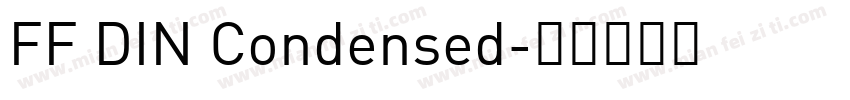 FF DIN Condensed字体转换